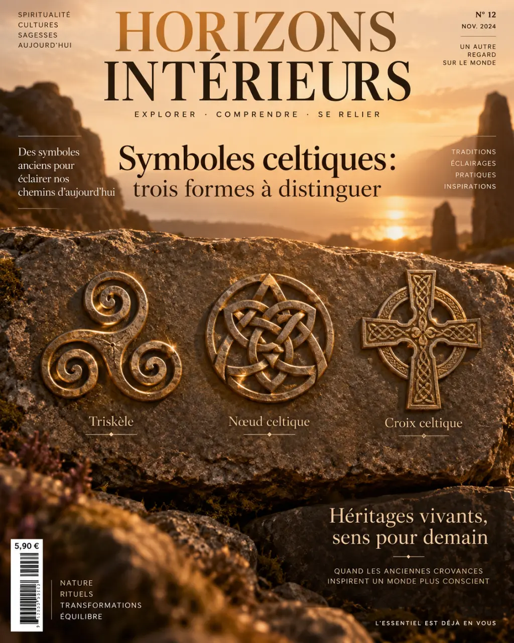 Symbole celtique : trois formes à distinguer, du triskèle à la croix celtique